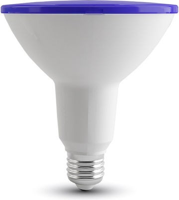 V-TAC Vízálló színes LED lámpa E27 PAR38 17W 100° kék IP65 spot - 92066