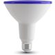 V-TAC Vízálló színes LED lámpa E27 PAR38 17W 100° kék IP65 spot - 92066