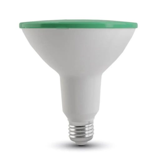 V-TAC Vízálló színes LED lámpa E27 PAR38 17W 100° zöld IP65 spot - 92067