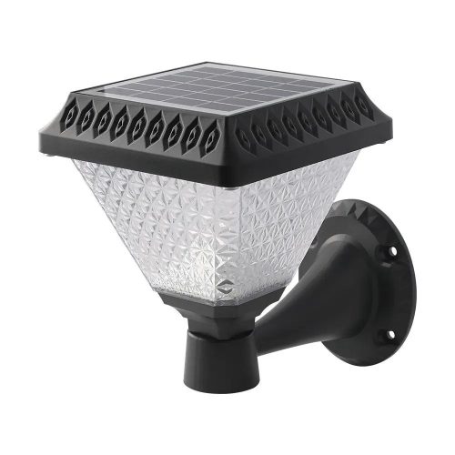 V-TAC LED Napelemes (Solar) fali lámpa 0,8W - CCT - fekete - 93578