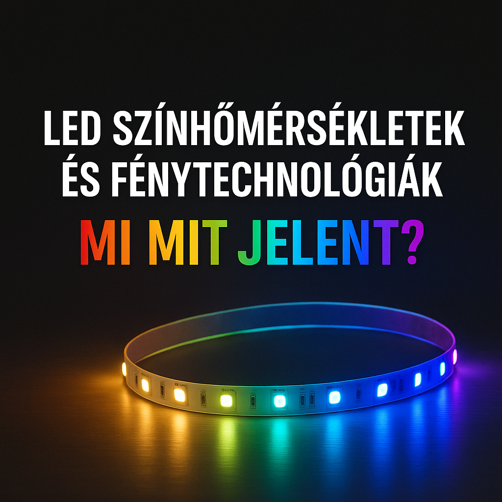 LED színhőmérsékletek és fénytechnológiák – Mit érdemes tudni a 3000K-től az RGB+CCT-ig